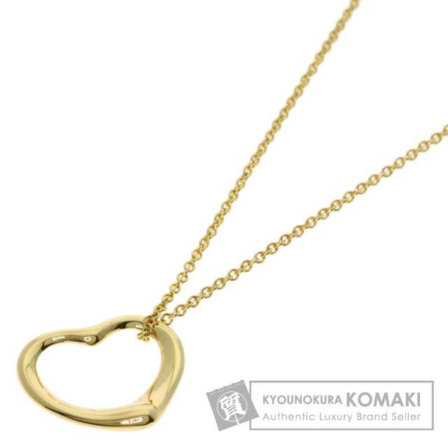 ティファニー TIFFANY&Co. オープンハート ネックレス K18イエローゴールド レディース 中古