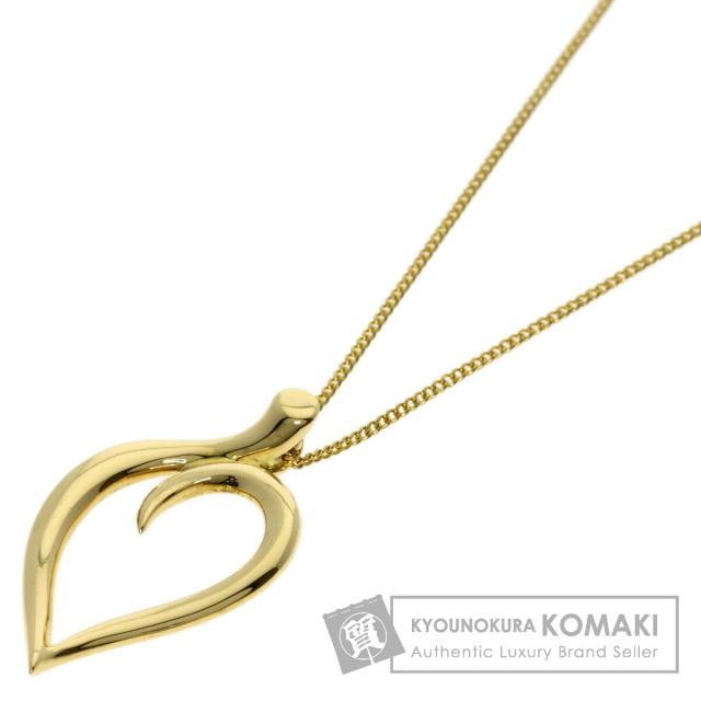 ティファニー TIFFANY&amp;Co.  リーフ ハート  ネックレス K18イエローゴールド レディース  中古