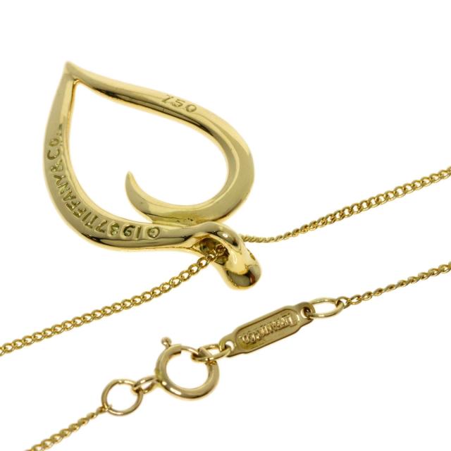 ティファニー TIFFANY&Co. リーフ ハート ネックレス K18イエローゴールド レディース 中古_2
