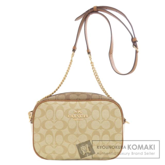 コーチ COACH  ジェイミー カメラバッグ ブロックド シグネチャー  ショルダーバッグ PVC 中古