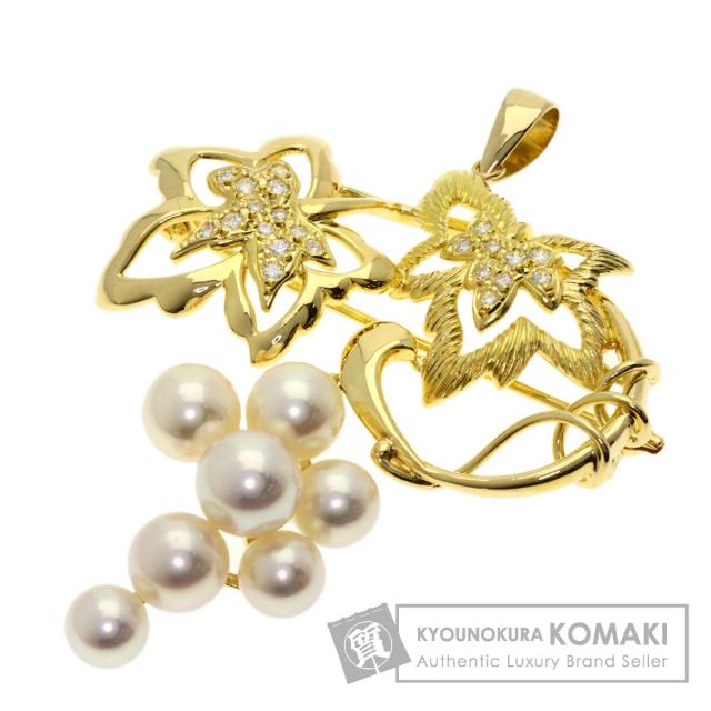 ミキモト】MIKIMOTO イヤリング ゴールドK18 パール ダイヤ 楽天市場 