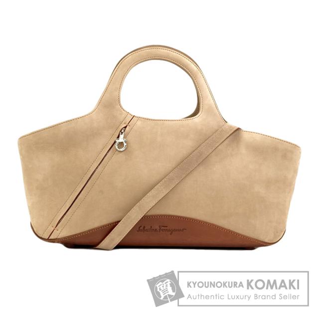 サルヴァトーレフェラガモ Salvatore Ferragamo  2WAY  ハンドバッグ スウェード レディース  中古