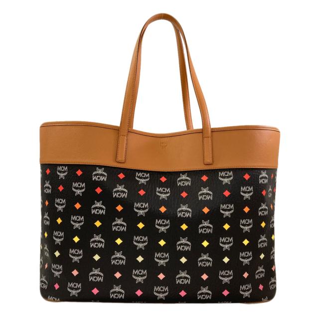 エムシーエム MCM  ロゴ  トートバッグ レザー レディース  中古_1