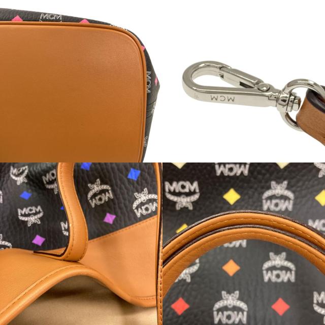 エムシーエム MCM  ロゴ  トートバッグ レザー レディース  中古_8