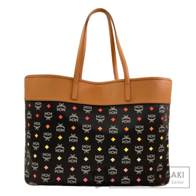 エムシーエム MCM  ロゴ  トートバッグ レザー レディース  中古