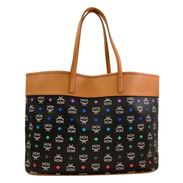 エムシーエム MCM  ロゴ  トートバッグ レザー レディース  中古_2