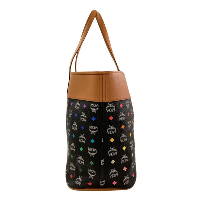 エムシーエム MCM  ロゴ  トートバッグ レザー レディース  中古_3