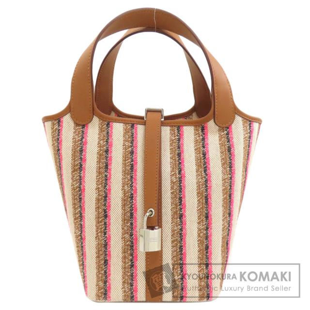 エルメス HERMES  ピコタンロックPM クーヴェルチュール シルバー金具  ハンドバッグ 中古