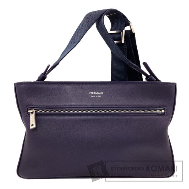 サルヴァトーレフェラガモ Salvatore Ferragamo  ロゴタイプ  ショルダーバッグ なめし革 レディース  中古