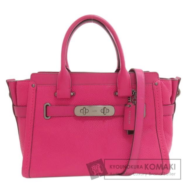 コーチ COACH 34816  スワッガー 2WAY  ハンドバッグ レザー レディース  中古