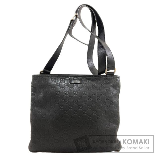 グッチ GUCCI 201446  GGシグネチャー シマ  ショルダーバッグ レザー レディース  中古
