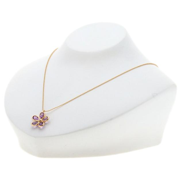 ティファニー TIFFANY&amp;Co.  ガーデン フラワー アメジスト ダイヤモンド  ネックレス 中古_4
