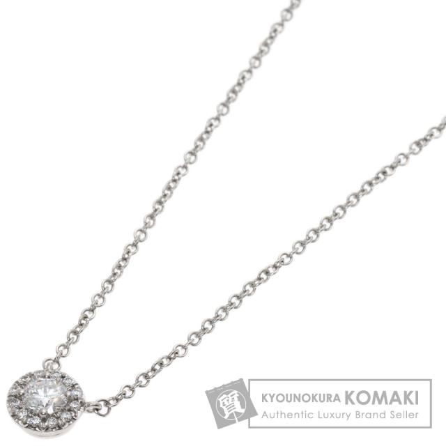 ティファニー TIFFANY&amp;Co.  ソレスト ダイヤモンド  ネックレス プラチナPT950 レディース  中古