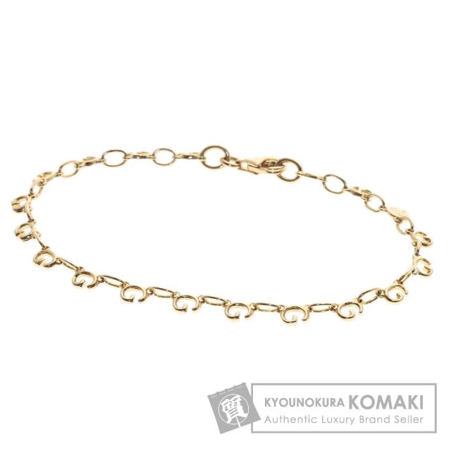 グッチ GUCCI  Gロゴ  ブレスレット K18イエローゴールド レディース  中古
