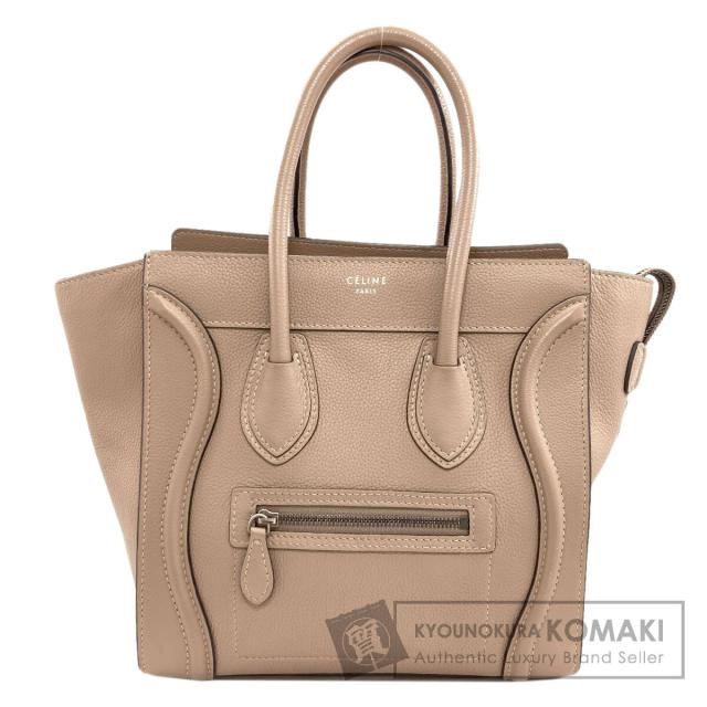 セリーヌ CELINE ラゲージマイクロ トートバッグ カーフ レディース 中古