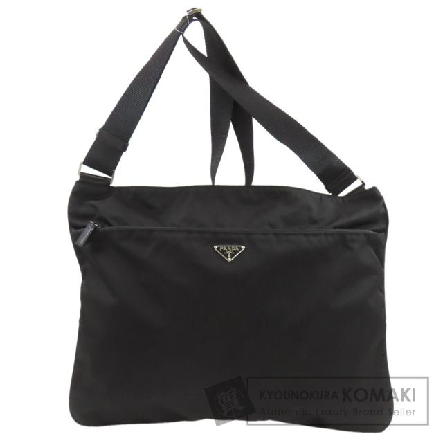 プラダ PRADA ロゴ金具 ショルダーバッグ ナイロン素材 レディース 中古