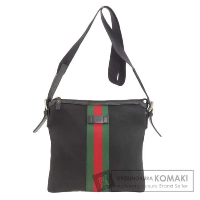 グッチ GUCCI 387111  シェリー酒生産ライン  ショルダーバッグ 帆布 レディース  中古