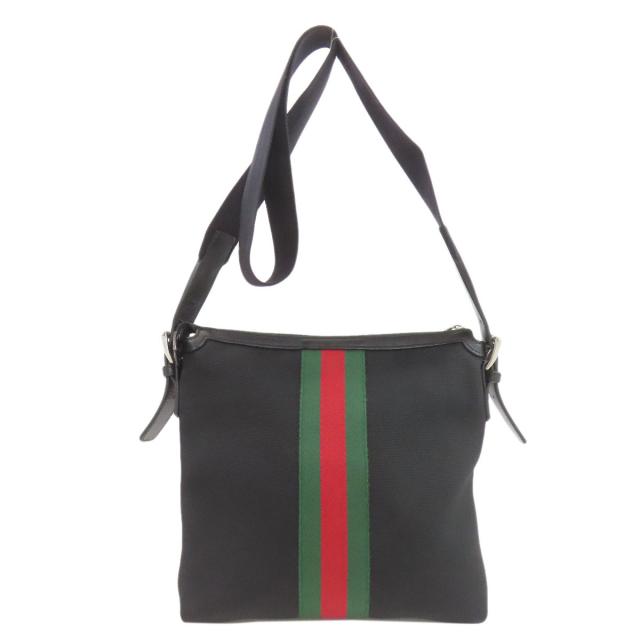 グッチ GUCCI 387111  シェリー酒生産ライン  ショルダーバッグ 帆布 レディース  中古