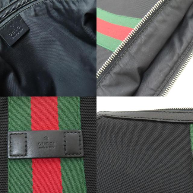 グッチ GUCCI 387111  シェリー酒生産ライン  ショルダーバッグ 帆布 レディース  中古