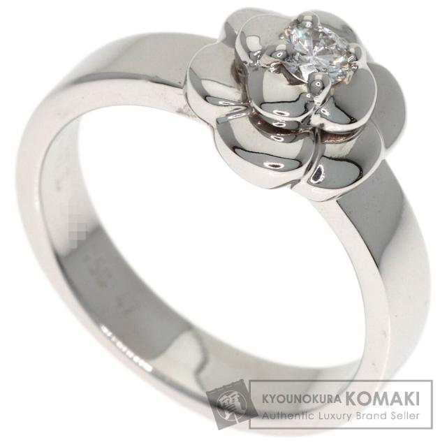 シャネル CHANEL カメリア ダイヤモンド #47 リング・指輪 K18ホワイトゴールド レディース 中古