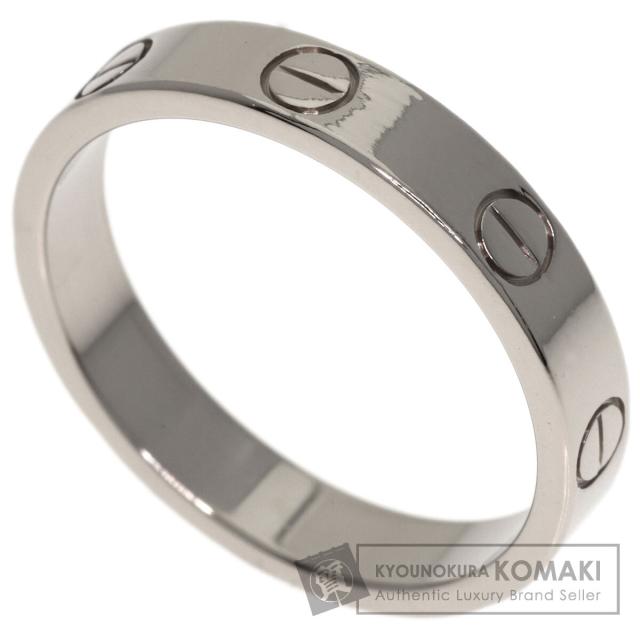 カルティエ CARTIER  ミニ ラブリング #53  リング・指輪 K18ホワイトゴールド レディース  中古