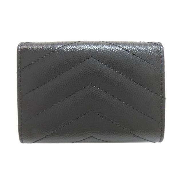イヴ・サンローラン YVES SAINT LAURENT  Vステッチ カサンドラ  三つ折り財布（小銭入れあり） 中古_2