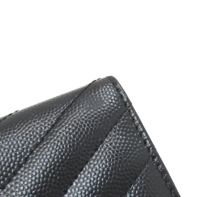 イヴ・サンローラン YVES SAINT LAURENT  Vステッチ カサンドラ  三つ折り財布（小銭入れあり） 中古_8