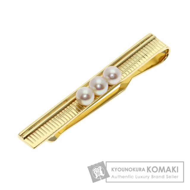 ミキモト MIKIMOTO  パール 真珠  タイピン K14イエローゴールド メンズ  中古