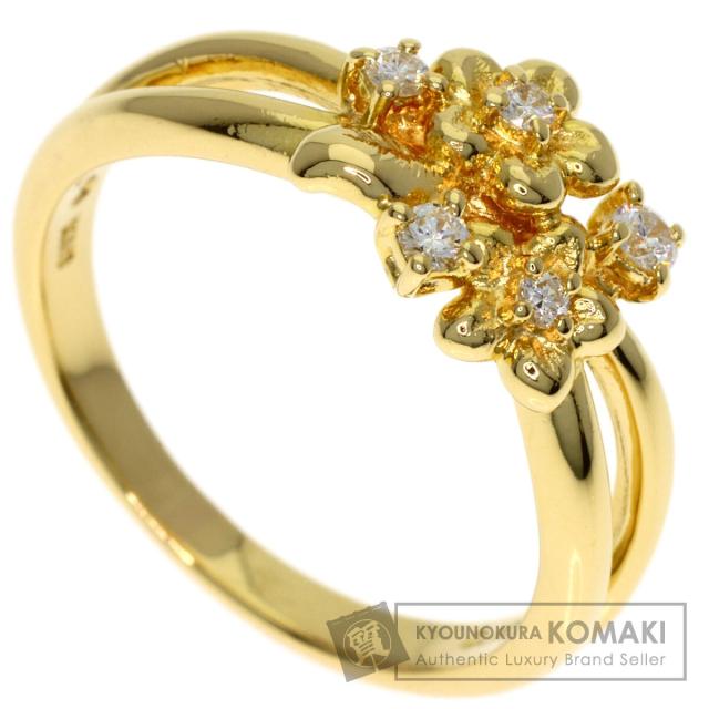 タサキ TASAKI ダイヤモンド リング・指輪 K18イエローゴールド レディース 中古