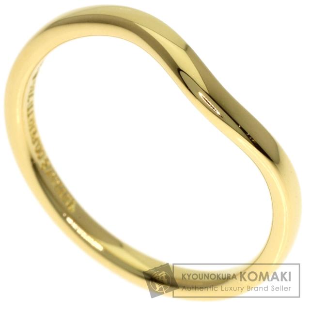 ティファニー TIFFANY&amp;Co.  カーブド バンド  リング・指輪 K18イエローゴールド レディース  中古