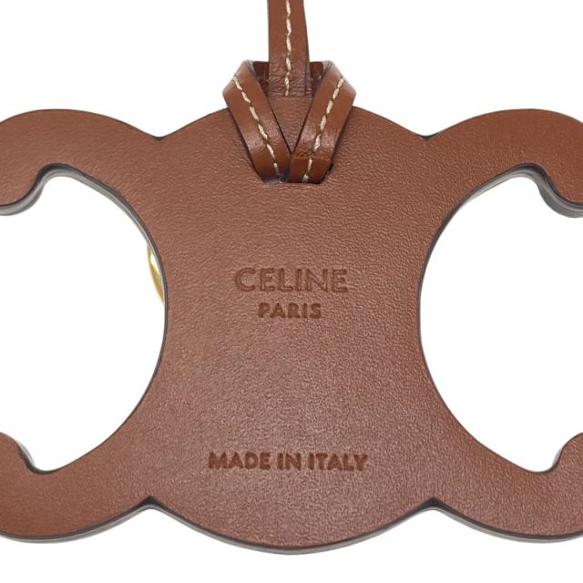 セリーヌ CELINE  トリオンフ チャーム  キーホルダー レザー レディース  中古_4