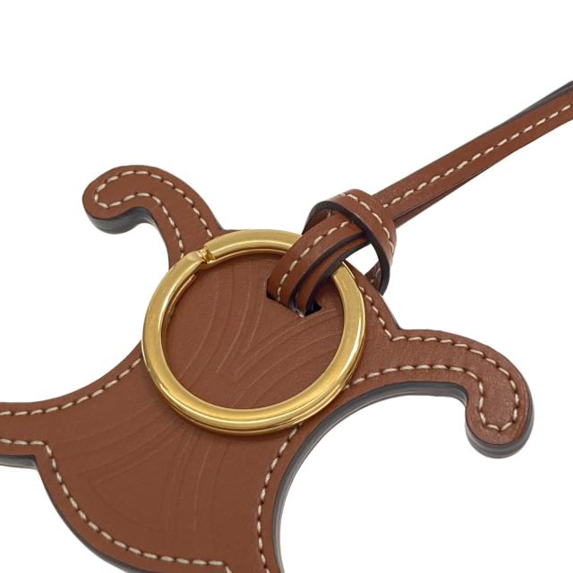 セリーヌ CELINE  トリオンフ チャーム  キーホルダー レザー レディース  中古_5