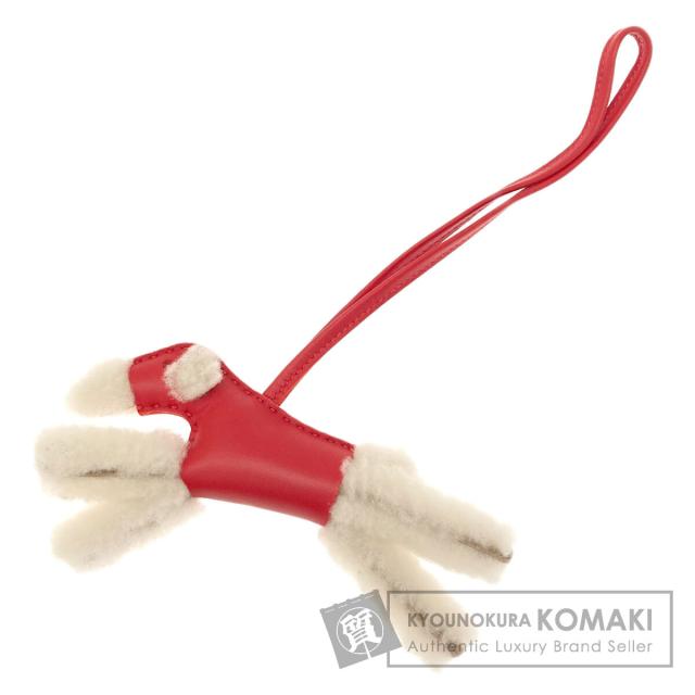 エルメス HERMES  バッグチャーム バディ ドッグ  キーホルダー ムートン レディース  中古