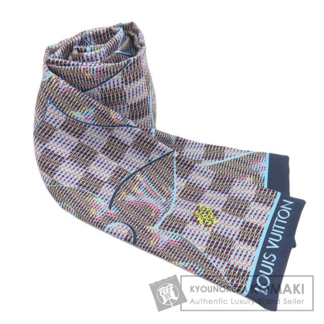 ルイヴィトン LOUIS VUITTON MP2498 バンドー モノグラム LVポップ スカーフ シルク レディース 中古