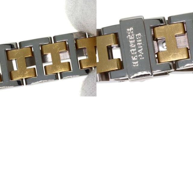 エルメス HERMES CL4.220  クリッパー  腕時計 ステンレススチール SSxGP   レディース  中古_9