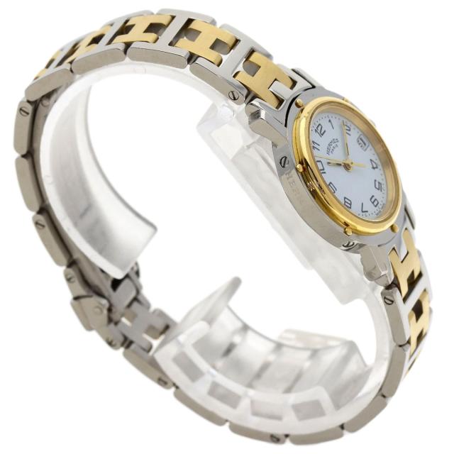 エルメス HERMES CL4.220  クリッパー  腕時計 ステンレススチール SSxGP   レディース  中古_2