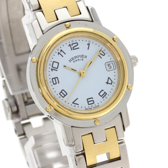 エルメス HERMES CL4.220  クリッパー  腕時計 ステンレススチール SSxGP   レディース  中古_4