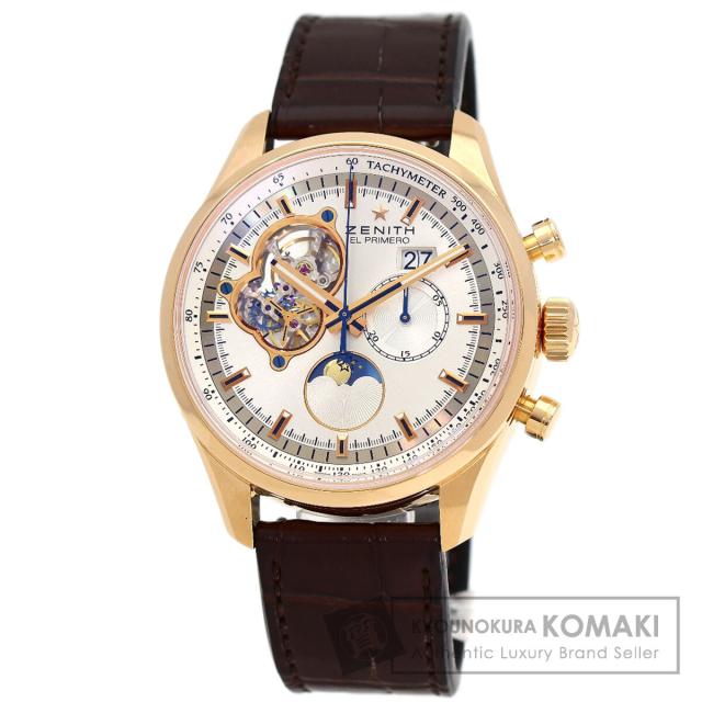 ゼニス ZENITH 18.2160.4047/01.C713  プリメロ クロノマスター オープン ムーン&amp;サンフェイズ  中古