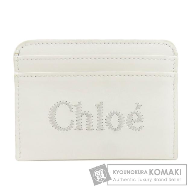 クロエ CHLOE ロゴ カードケース レザー レディース 中古