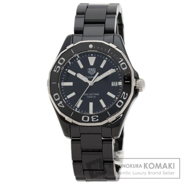 タグホイヤー TAG HEUER WAY1390  アクアレーサー  腕時計 セラミック セラミック   レディース  中古
