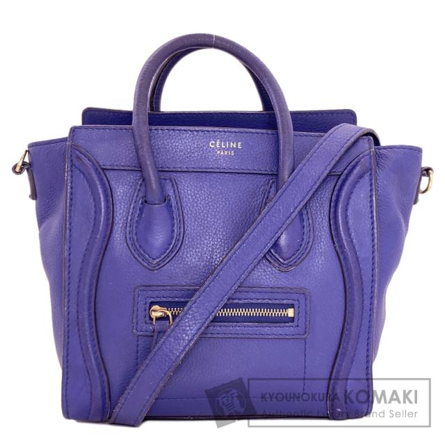 セリーヌ CELINE  ラゲージナノ 2WAY  ハンドバッグ レザー レディース  中古
