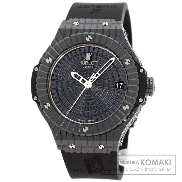 ウブロ HUBLOT 346.CX.1800.RX  ビッグバン ブラックキャビア  腕時計 セラミック ラバー   中古