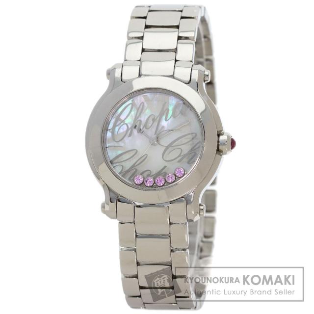 ショパール Chopard 27/8509  ハッピースポーツ 5P ピンクサファイア  腕時計 中古