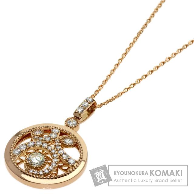 セレクトジュエリー SELECT JEWELRY ダイヤモンド ネックレス K18ピンクゴールド 中古