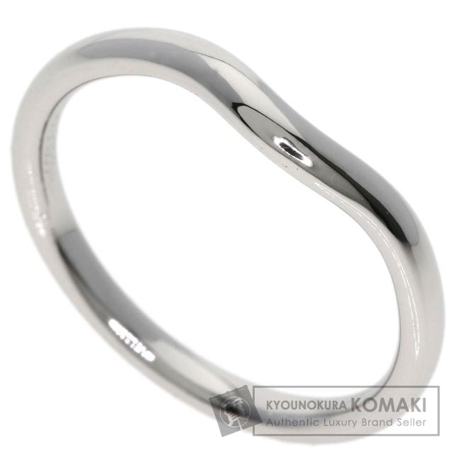 ティファニー TIFFANY&amp;Co.  カーブド バンド  リング・指輪 プラチナPT950 レディース  中古