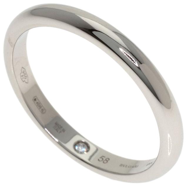 ブル小峡谷 BVLGARI  フェディ 下穿き石ころ 金剛石 #58  輪っか・指環 プラチナPT950 中古