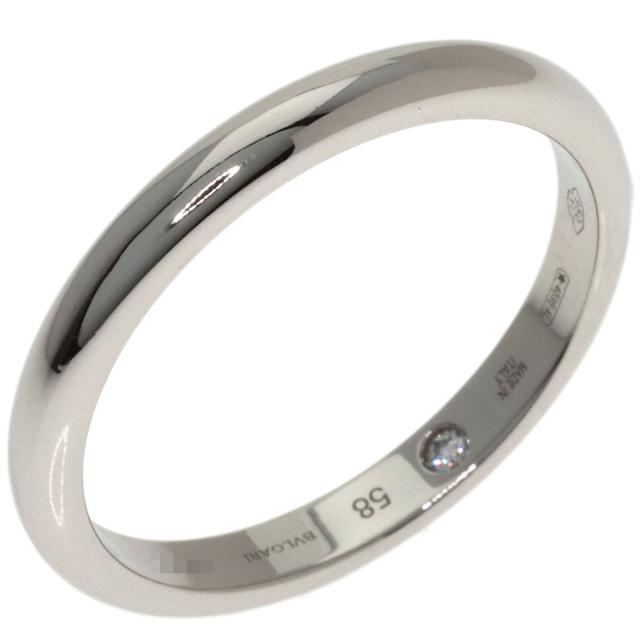 ブル小峡谷 BVLGARI  フェディ 下穿き石ころ 金剛石 #58  輪っか・指環 プラチナPT950 中古