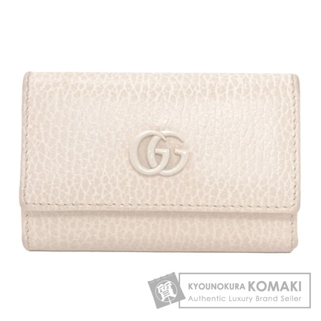 グッチ GUCCI 456118 GGマーモント ダブルG キーケース レザー レディース 中古