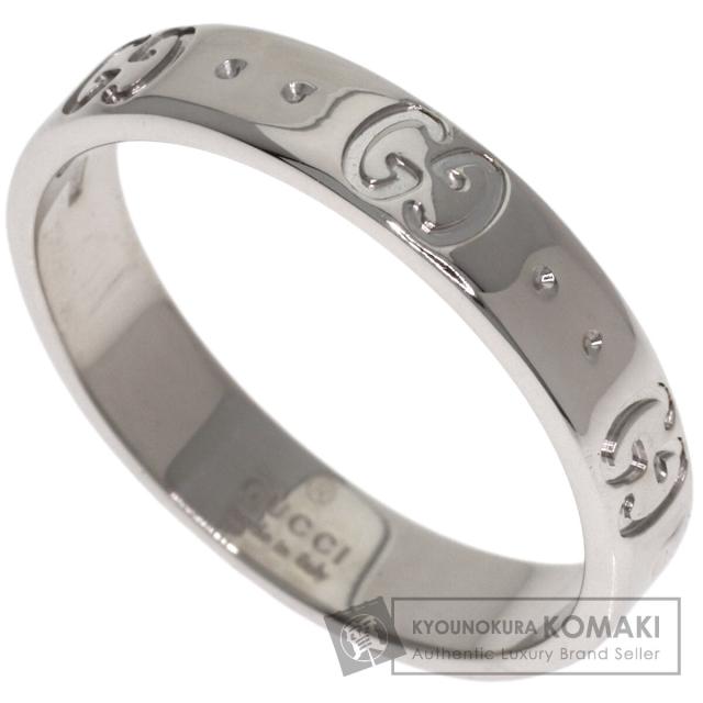 グッチ GUCCI アイコン #14 リング・指輪 K18ホワイトゴールド レディース 中古 73,799円