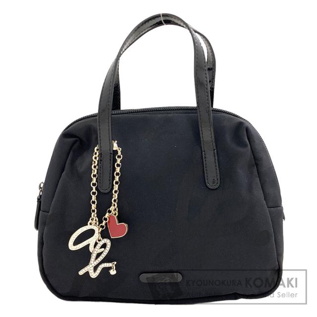アニエスベー agnes b. ロゴ ハンドバッグ ナイロン素材 レディース 中古